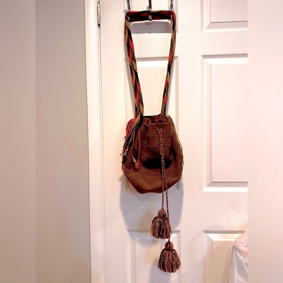 Wayuu bag - brown and light pink - Picture 2 of 13